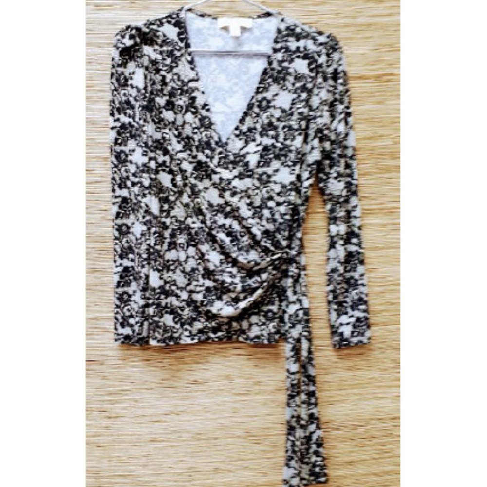 Michael Kors floral wrap top